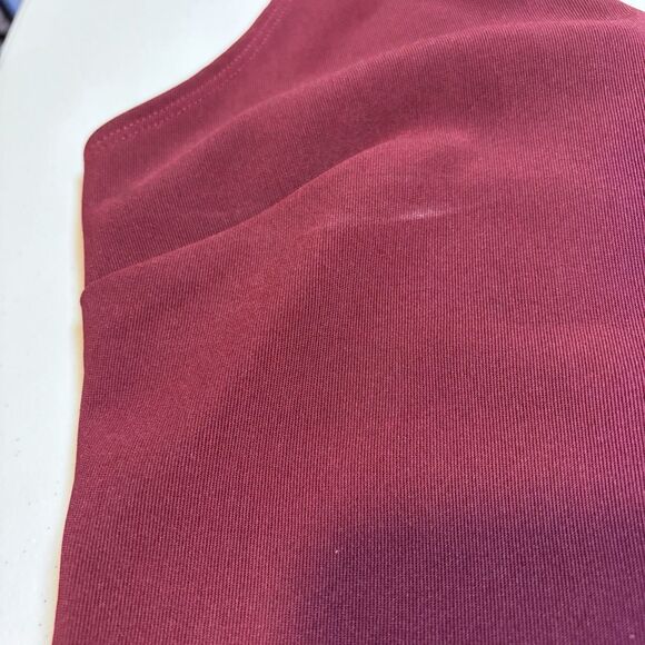 FormulaX  V Halter Neckline Open Back Burgundy 90's Y2K  Gorpcore size M made US - Picture 8 of 11